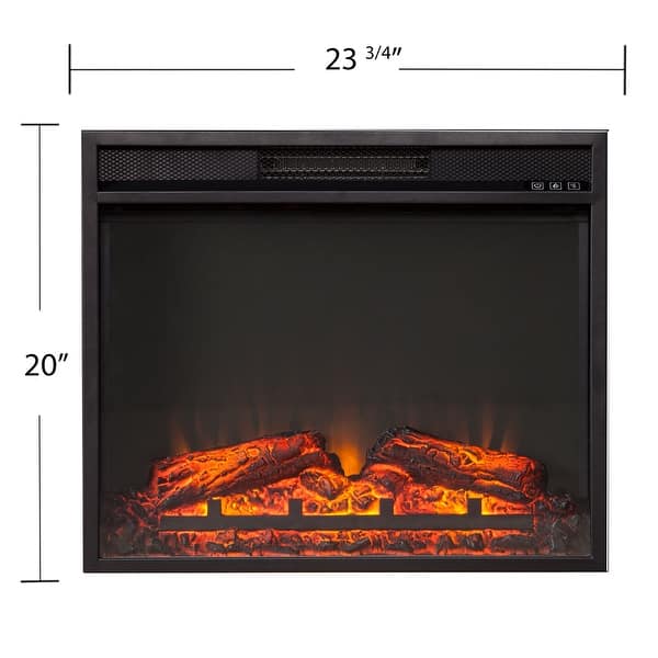 SEI Furniture 23" Base Electric Firebox Insert w/ Remote Control Bed